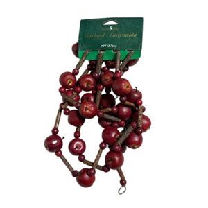 Santa's Best 9 Ft Crab Apple Garland New